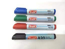 Marcador TRABI* 420(1521) p/gruesa al agua.(12)**