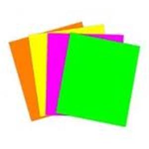 Cartulina escolar LUMA*  FLUO 45x63cm(10)(100)(500)**