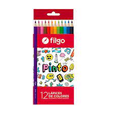 Lapices de colores EZCO/FILGO Largos x12un.