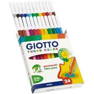 Marcador GIOTTO TURBOcolor p/fina x20colores.(5/10/20/40)