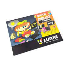 Block dibujo LUMA Nº5 negro x20hjs.(5/20/40)