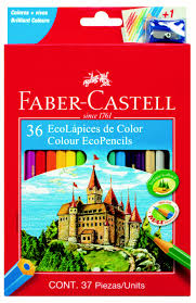 Lapices de colores Largos FABER x36un.