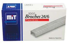 Broche MIT 24/6 x1000un.(10/50/100)