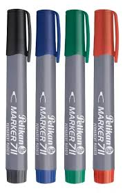 Marcador PELIKAN 711 permanente gordo p/redonda