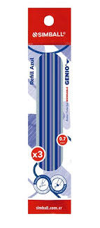 Tanque SIMBALL GENIO (BORRABLE) x3un.Roller Ball.(48)