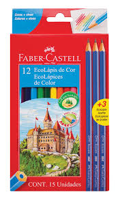 Lapices de colores Largos FABER x12un.