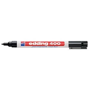 Marcador EDDING 400 punta fina permanente.(10)