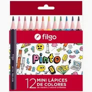 Lapices de colores EZCO/FILGO cortos x12un.