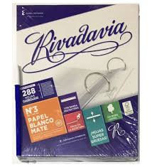 Repuesto RIVADAVIA Familiar 288hs Cuadriculado con banda