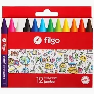 Crayones FILGO PINTO JUMBO x12 cortos (Gordos)